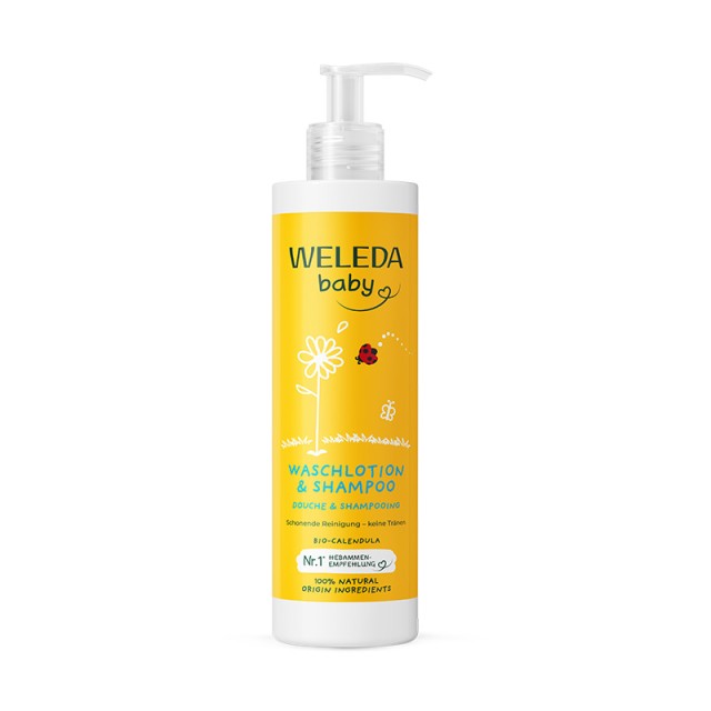 Weleda Baby Σαμπουάν & Αφρόλουτρο Καλέντουλας 400ml