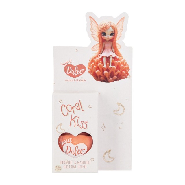 Medisei Sweet Dalee Kids Nail Polish Coral Kiss No 912 Παιδικό Βερνικί Νυχιών 12ml
