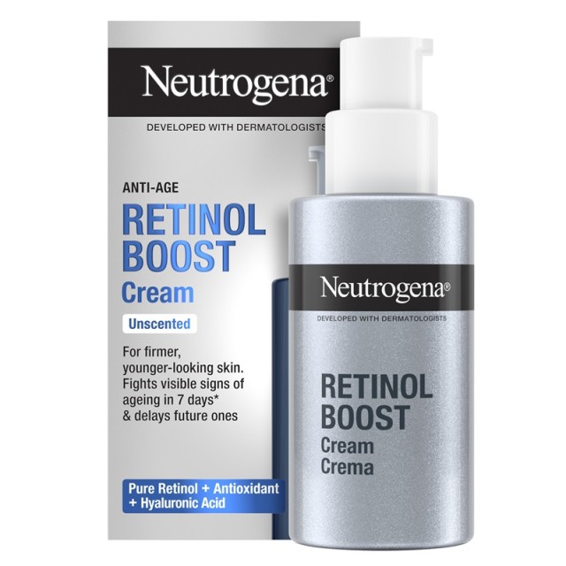Neutrogena Retinol Boost Αντιγηραντική Κρέμα Προσώπου με Καθαρή Ρετινόλη 50ml