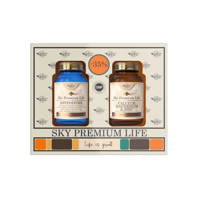 Sky Premium Life Osteodome 60 ταμπλέτες & Calcium, Magnesium & Zinc 60 ταμπλέτες