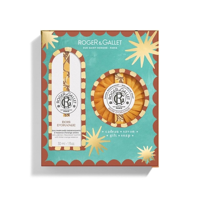 Roger&Gallet Xmas Pack Bois dOrange Άρωμα Eau Parfumée Bienfaisante 30ml & ΔΩΡΟ Μπάρα Σαπουνιού Bois dOrange 100gr