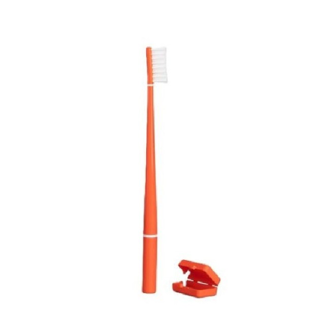 Piuma Οδοντόβουρτσα Εμποτισμένη με Baking Soda | Soft | Πορτοκαλί 1τμχ