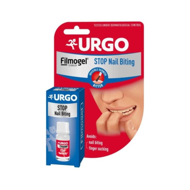 Urgo Filmogel Stop Nail Biting Θεραπεία κατά της Ονυχοφαγίας για  Φθαρμένα και Κατεστραμμένα Νύχια 9ml