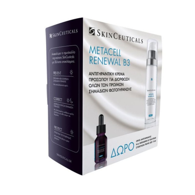 SkinCeuticals Promo Pack Metacell Renewal B3 Αντιγηραντική Κρέμα Προσώπου 50ml & Δώρο Ορός Αντιγήρανσης H.A Intensifier Serum 15ml