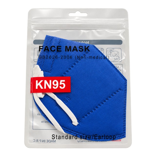 Προστατευτική Μάσκα Προσώπου Navy Blue KN95 Non Medical 1τεμ