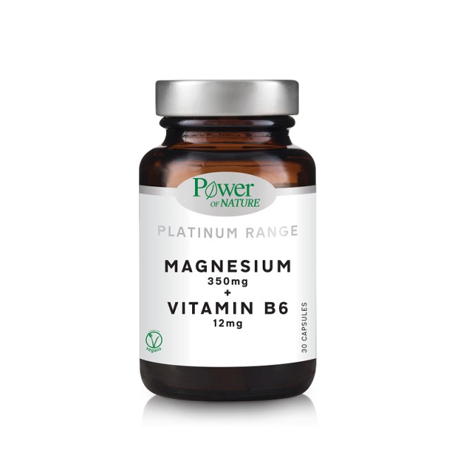 Power Health Platinum Magnesium 350mg + Vitamin B6 12mg 30 κάψουλες