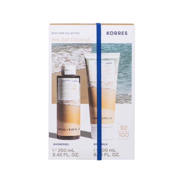 Korres Promo Θαλασσινό Αλάτι Καρύδα Αφρόλουτρο 250ml & Κρέμα Σώματος 200ml