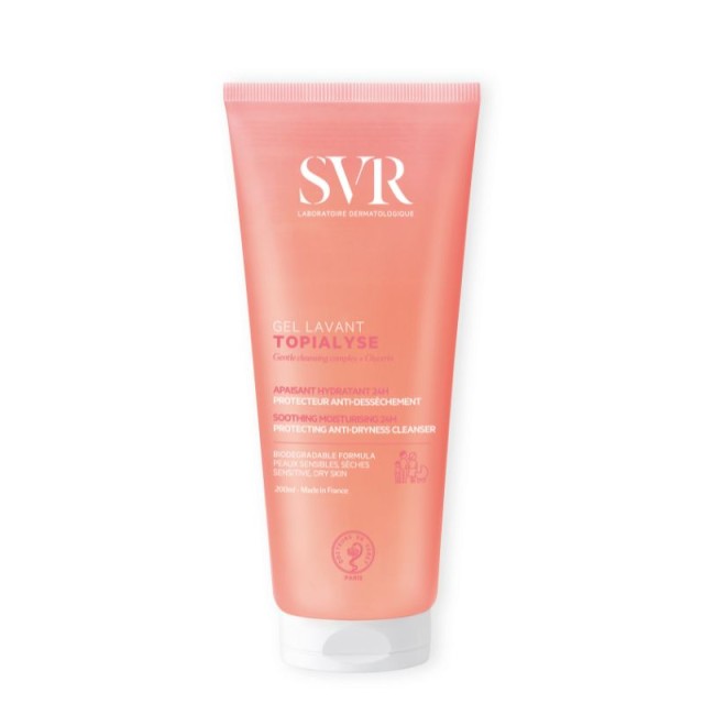 SVR Laboratoire Topialyse Gel Lavant Τζελ Καθαρισμού Προσώπου & Σώματος για Ξηρό & Ευαίσθητο Δέρμα 200ml