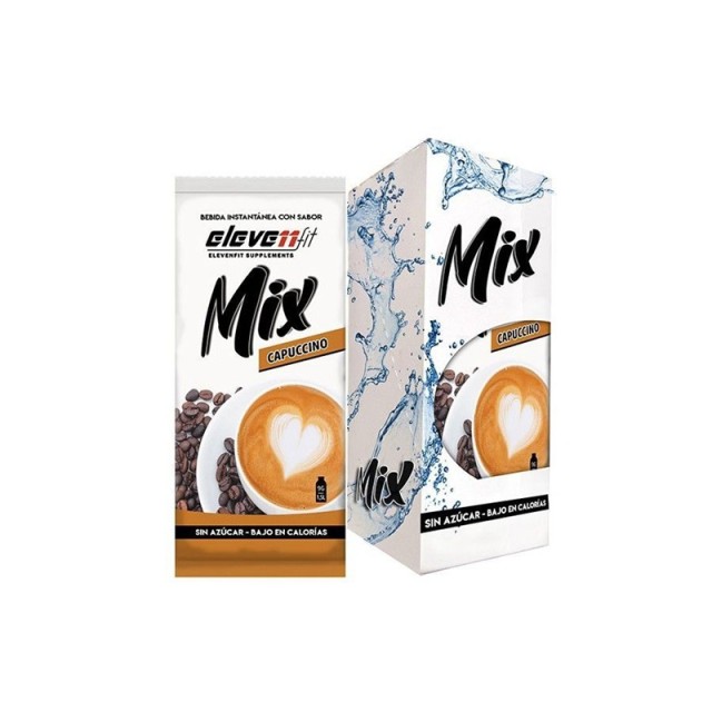Elevenfit Mix Χυμός Σε Σκόνη Capuccino (Καπουτσίνο) Χωρίς Προσθήκη Ζάχαρης 12pack (12x9gr)