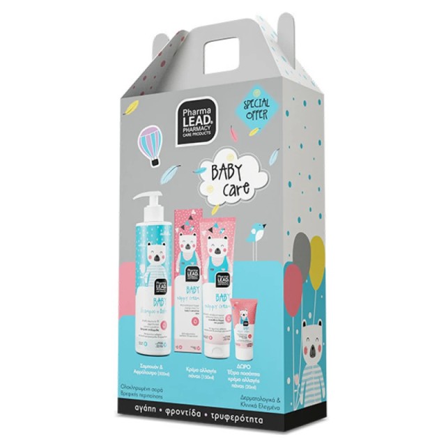 PharmaLead Baby Care Promo Pack Shampoo & Bath 500ml & Nappy Cream Κρέμα Αλλαγής Πάνας 150ml & Δώρο Nappy Cream 20ml