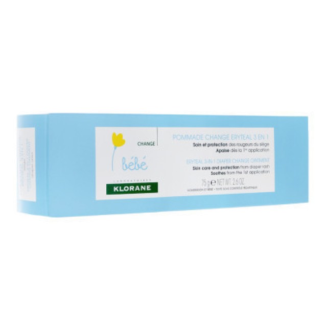 Klorane Eryteal Κρέμα 3 σε 1 για την Αλλαγή της Πάνας 75g