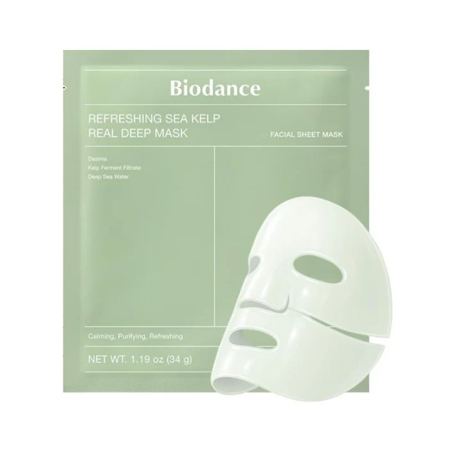Biodance  Refreshing Sea Kelp Real Deep Mask  Καταπραυντική Gel Μάσκα Προσώπου 34g