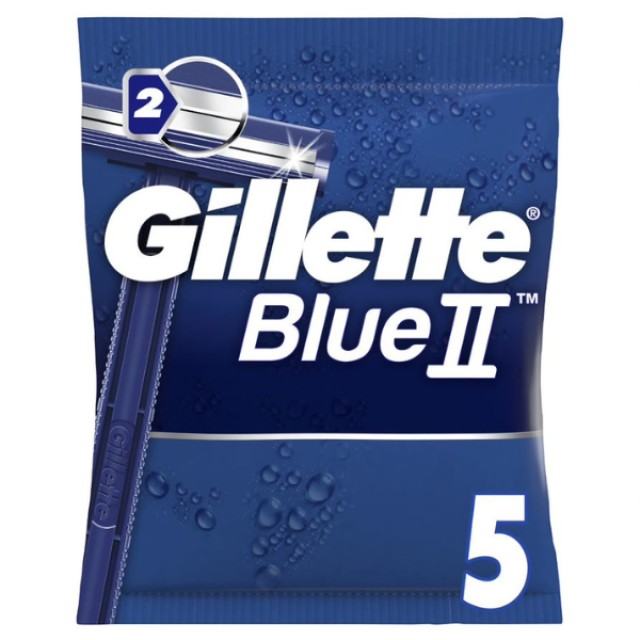 Gillette Blue II Ξυραφάκια μιας Χρήσης με 2 Λεπίδες 5τμχ