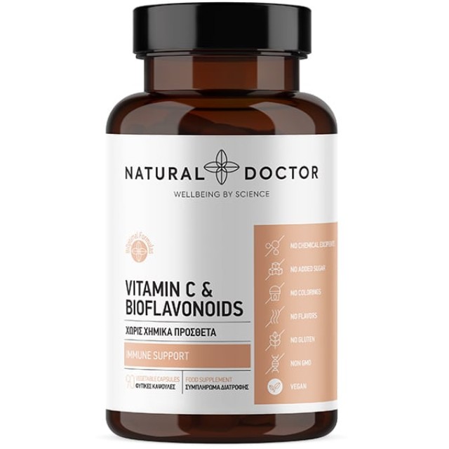 Natural Doctor Vitamin C & Bioflavonoids 90 φυτικές κάψουλες