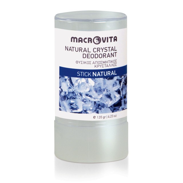 Macrovita Natural Crystal Deodorant Stick Φυσικός αποσμητικός κρύσταλλος 120gr