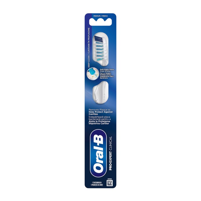 Oral B Pro Expert Clinical Medium Οδοντόβουρτσα Μέτρια 1τμχ