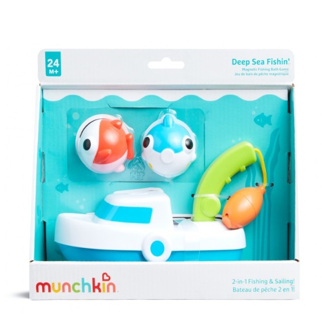 Munchkin 2in1 Fishing & Sailing Εκπαιδευτικό Παιχνίδι με Σκάφος & Ψαράκια 24m+