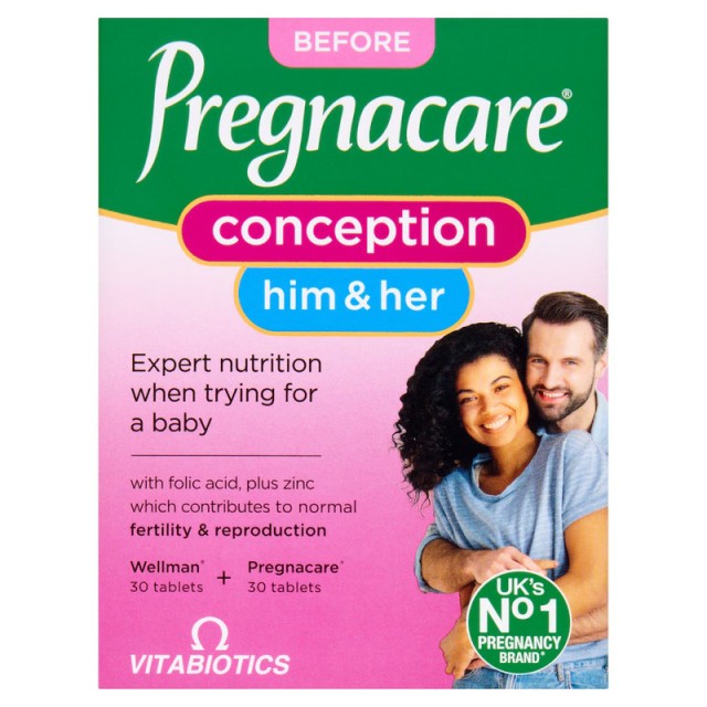 VitaBiotics Pregnacare His&Her Conception 60tabs