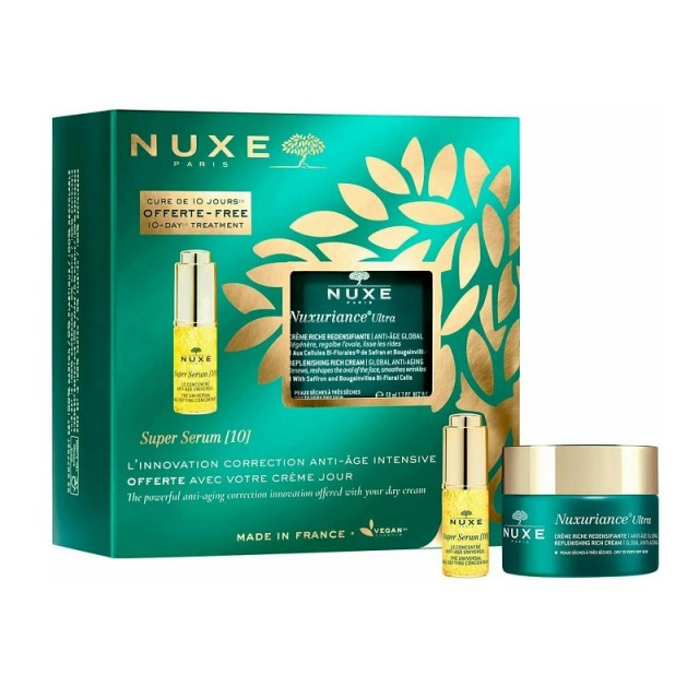 Nuxe Set Nuxuriance Ultra Creme Riche Κρέμα Αντιγήρανσης Πλούσιας Υφής 50ml & Super Serum [10] Ισχυρός Αντιγηραντικός Ορός 5ml