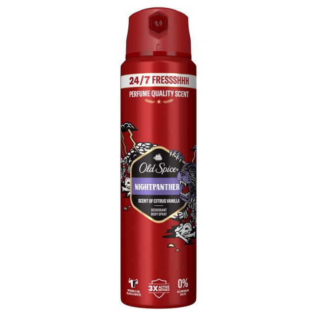 Old Spice Nightpanther Ανδρικό Αποσμητικό Σπρέι Σώματος 150ml