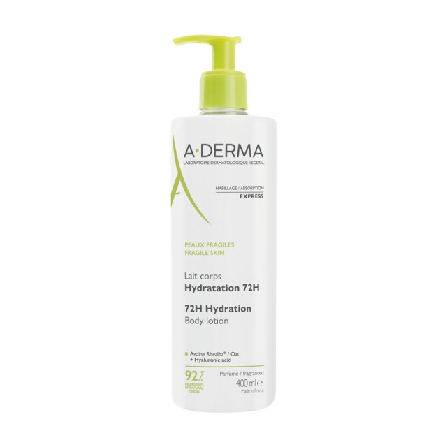 A-Derma The Essentials Λοσιόν Σώματος 72ωρης Eνυδάτωσης 400 ml