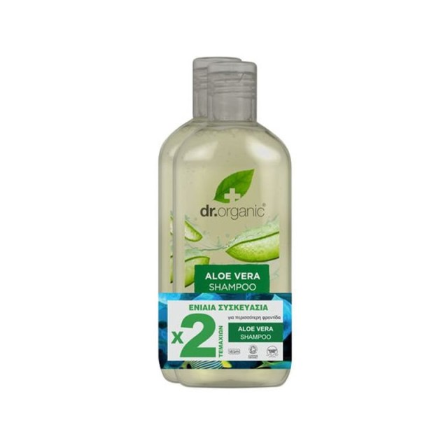 Dr. Organic Promo Pack Aloe Vera Shampoo 2x265ml