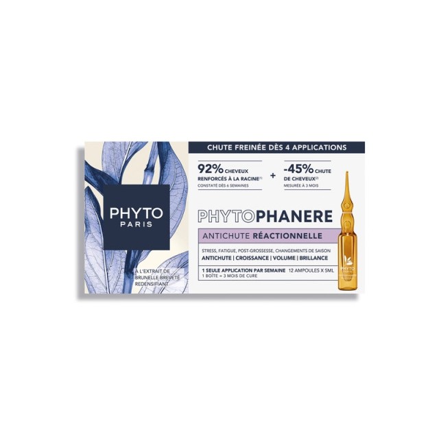 Phyto Phytophanere Reactive Hair Loss Θεραπεία κατά της Αντιδραστικής Τριχόπτωσης 12x5ml