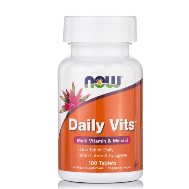 Now Daily Vits Multi +Lycopene &  Lutein 100 vegan ταμπλέτες