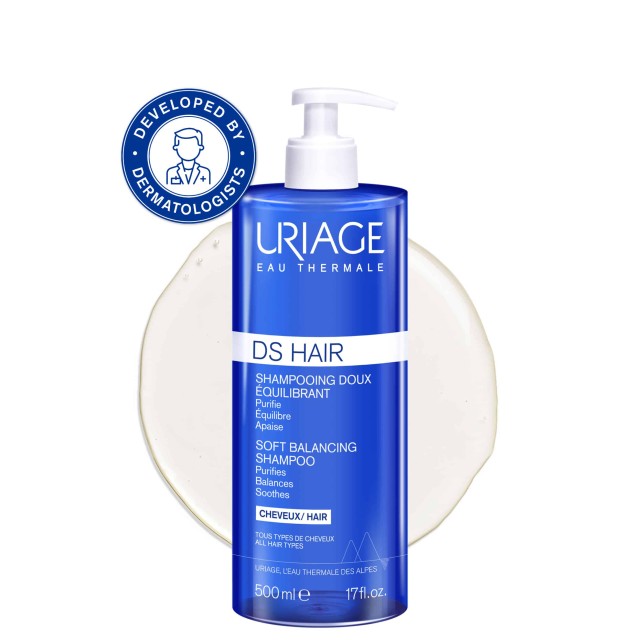 Uriage DS Hair Απαλό Σαμπουάν Εξισορρόπησης 500ml