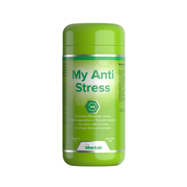 Meetab My Anti Stress Συμπλήρωμα Διατροφής για τη Φυσιολογική Νευρική και Ψυχολογική Λειτουργία 60 ταμπλέτες
