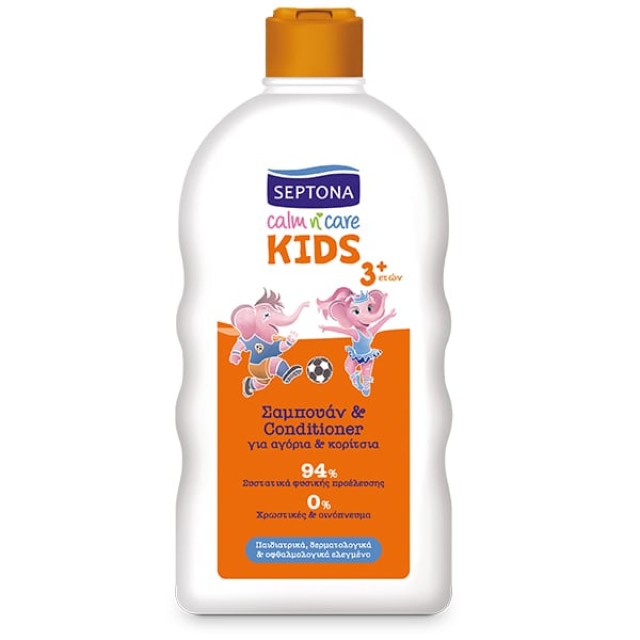 Septona Calm n Care Kids Σαμπουάν & Conditioner για Αγόρια & Κορίτσια από 3+ετών, 500ml