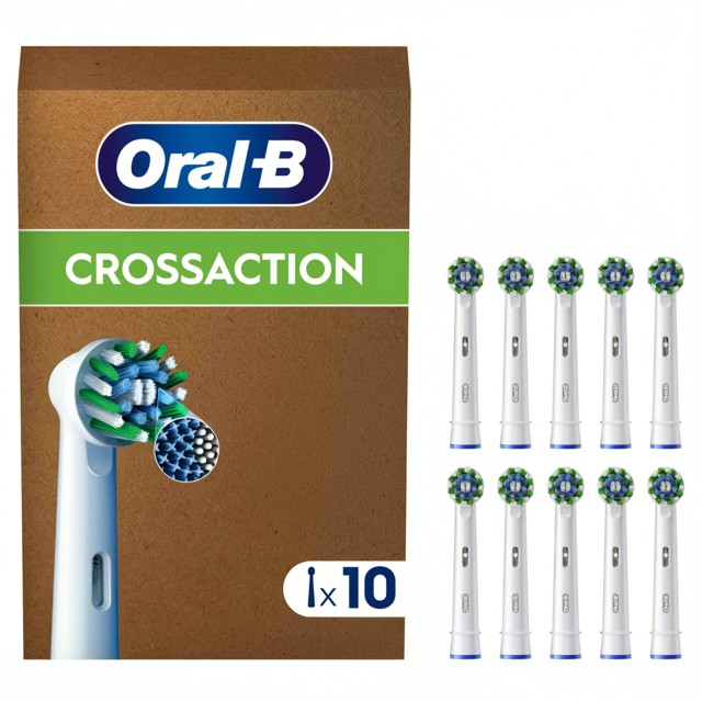 Oral-B Pro Cross Action Κεφαλές Βουρτσίσματος, Συσκευασία 10τεμ.