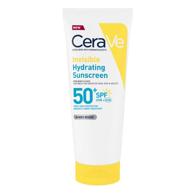 CeraVe Invisible Hydrating Sunscreen SPF50+ Αντηλιακό​ για Πρόσωπο και Σώμα 75ml