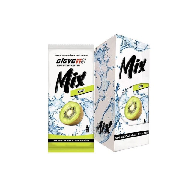 Elevenfit Mix Χυμός Σε Σκόνη Kiwi (Ακτινίδιο) Χωρίς Προσθήκη Ζάχαρης 12pack (12x9gr)