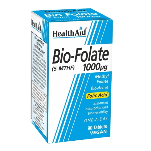 Health Aid Bio-Folate 1000mg 90tabs