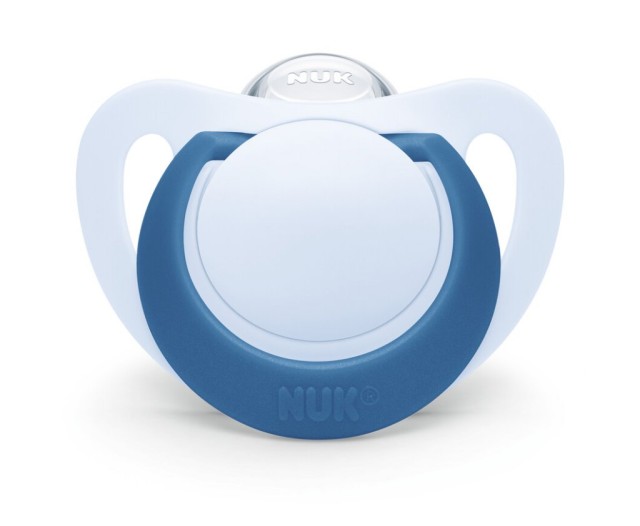 Nuk Star Πιπίλα Σιλικόνης Γαλάζια-Μπλέ 18-36m, 1 τεμάχιο (10.739.760)