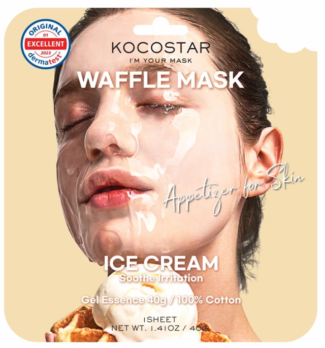 Kocostar Waffle Mask Ice Cream Μάσκα Προσώπου για Σύσφιξη 40gr