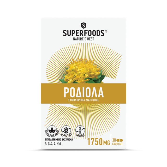 Superfoods Ροδιόλα 1750mg 30 κάψουλες