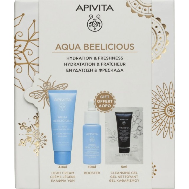 Apivita Promo Aqua Beelicious Light Hydrating Gel 40ml & Δώρο Booster 10ml & Cleansing Gel 5ml