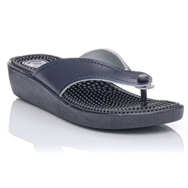 Sunshine Γυναικεία ανατομική διχάλα σαγιονάρα Μπλε με καρφάκια N41 (075)