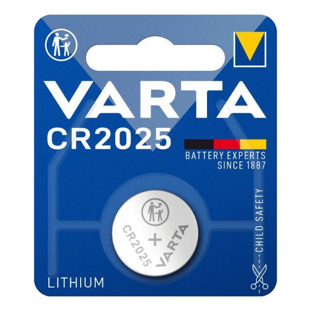 Varta Μπαταρία Λιθίου Coin Cell CR2025 3V (6025101401)
