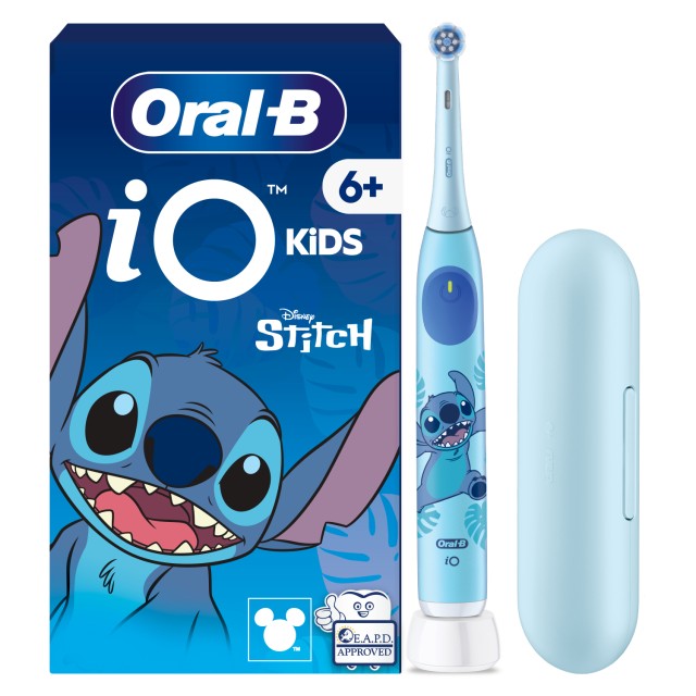 Oral-B iO Kids Disney Stitch Επαναφορτιζόμενη Ηλεκτρική Οδοντόβουρτσα από 6+ Ετών 1τεμ.