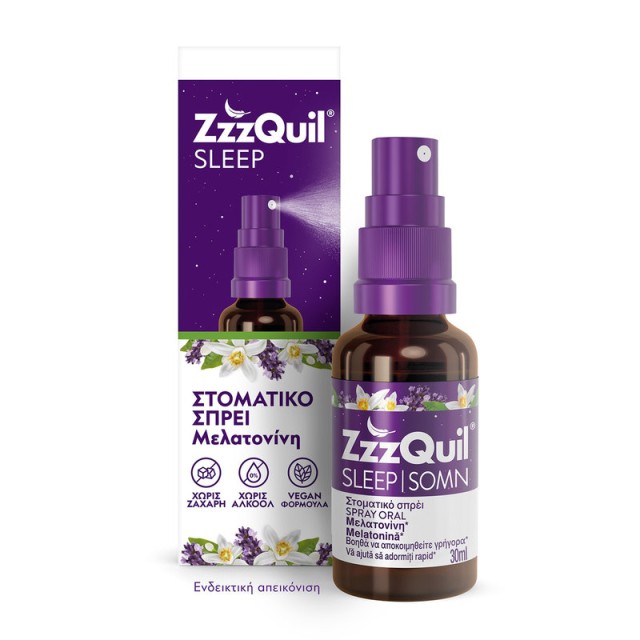 ZzzQuil Sleep Στοματικό Σπρέι με Μελατονίνη, Συμπλήρωμα Διατροφής 30 ml