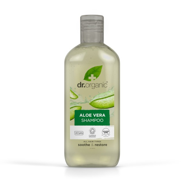 Dr.Organic Aloe Vera Shampoo Eνυδατικό Σαμπουάν με Βιολογική Αλόη Βέρα 265ml