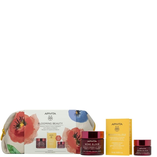 Apivita Wine Elixir Κρέμα Ημέρας Ελαφριάς Υφής 50ml & Κρέμα Νύχτας 15ml & Έλαιο Προσώπου 1,6ml