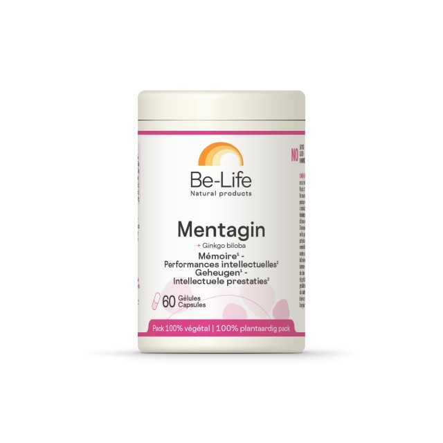 Be-Life Mentagin & Gingo Biloba για Ενίσχυση της Μνήμης 60 κάψουλες