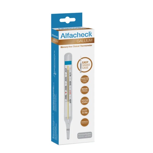 Karabinis Medical Θερμόμετρο Μασχάλης με Γάλλιο Ασημί (82724) 1τμχ