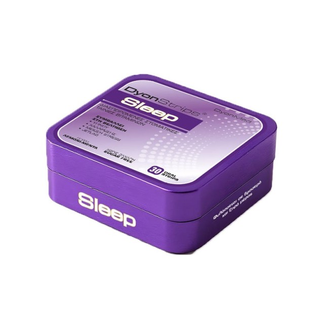 DyonMed DyonStrips Sleep Διασπειρόμενες Στοματικές Ταινίες Βιταμινών με Μελατονίνη 30 τεμ.