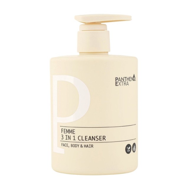 Panthenol Extra Femme 3 in 1 Cleanser για Πρόσωπο, Σώμα & Μαλλιά 500ml