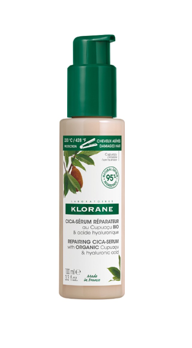 Klorane Cica Serum Reparateur Au Cupuacu Bio Ορος Για Ξηρά - Κατεστραμμένα Μαλλιά 100ml